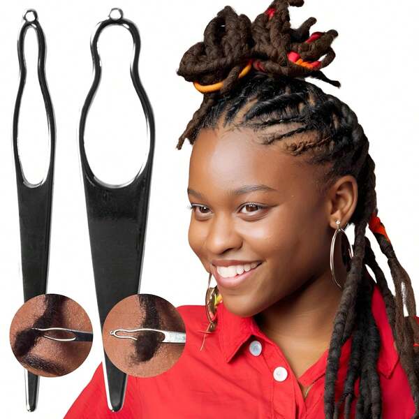 Kit de iniciación para Sisterlock y Dreadlocks: Accesorios de ajuste con aguja de bloqueo Pequeña, Mediana y Grande (1 Grande + 1 Pequeña)