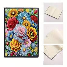 5D Diamond Drawing Notebook - DIY Landscape Flower Animal - Diary With Artificial Leather Cover - Special Shaped Artificial Diamond Hardcover Sketchbook, Suitable For Home Office Art - Holiday Birthday Gift, Graduation Gift