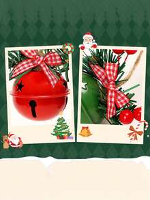 Pingente de decoração para casa de sino de ferro forjado, acessórios de pingente de corda de azevinho, decoração para casa, decoração de quarto, decoração de parede - Multicolorido - Ver 5