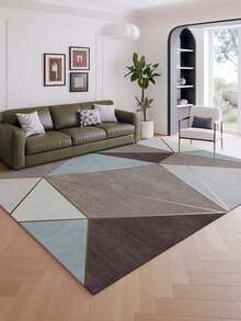 1pc Luxurious Style Indoor Decorative Carpet, Faux Wool Material Indoor Rug, Living Room Carpet, Sofa Carpet, Bedroom Carpet, Bedside Anti-Slip Mat, Dining Room & Kitchen Carpet, Office Chair Pad, Entryway Doormat, Outdoor Picnic Mat, Outdoor Camping Blanket - Multicolor-1 - View 16