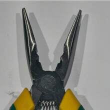 6 Inch, 1pc, 6pcs/Box, Pointed Nose Pliers (Green & Yellow Handle) - Green and Yellow - View 3