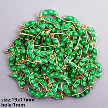 2/4/9pcs Mixed Colorful 3D Alloy Drip Oil Cute Animal, Fruit, Food, Marine Life Series Pendant DIY Necklace, Bracelet, Earring Jewelry Making Accessories