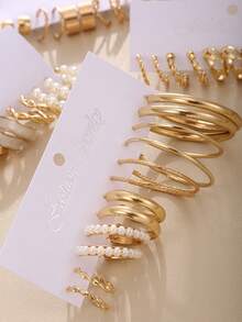 Women Earring Sets - Gold - View 5