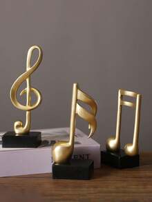 Creative Note Ornament Combination, High-End Music Decoration Set, Fashionable And Exquisite Home Creative Art Decoration, Exquisite Piano Room Gift, Love Music, Birthday Gift Music Elements - Multicolor - View 3