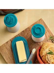 2pcs Plastic Sealed Salt & Pepper Shakers With Timer Lid, Large Size, Moisture-Proof For Home, Kitchen, Restaurant, Camping - Multicolor - View 4