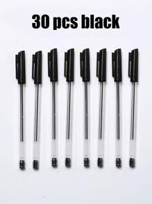 100 支圆珠笔防水创意塑料圆珠笔，适合男女学生、书写、笔记、标记、绘图、文具、学校用品返校