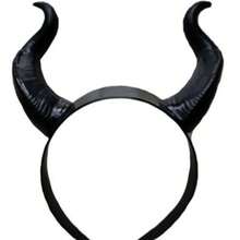 1pc Demon Horns Headband - Black Color, Animal Themed Party Accessory Suitable For Halloween, Carnival And Cosplay Events - Lightweight And Durable Design, Halloween Costume - Black - View 8