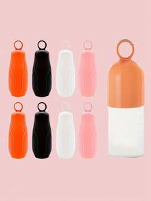 12pcs/8pcs/4pcs/1pc Silicone Elastic Travel Bottle Sleeve Leak-Proof Protective Cover, Travel Bottle Leak-Proof Sleeve, Cosmetic Hand Sanitizer Leak-Proof Protective Cover, Lotion Bottle Sleeve, Suitable For Standard Size And Travel Size Travel Bags And Carry-On Luggage (Leak-Proof Sleeve Only) - Multicolor - View 3