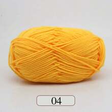 1pc 5-Ply Milk Yarn, Crochet Knitting Thread, Suitable For DIY Weaving Bags, Scarves, Hats, Sweaters, Dolls, 50g/Pc