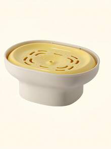 1pc Dish Soap Dispenser Bottle, Kitchen Sink Liquid Soap Dispenser, Dishwashing Liquid Dispenser With Sponge Holder, Prevents Splashing And Blending Seamlessly In Space