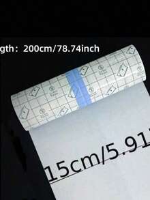 1卷自粘防水游泳绷带，透明纹身遮盖胶带，淋浴防护第二层皮肤胶带，防水防摩擦 - 透明 - 查看 11