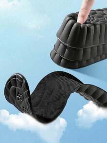 1 双黑色 EVA 缓冲鞋垫，全长柔软回弹，隐形舒适，增高鞋垫，适合矮个子，适合户外、办公室、日常穿着、万圣节、圣诞节和其他节日礼物