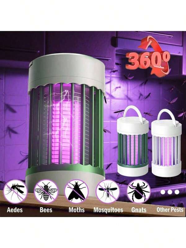 2/1PC Mosquito Repellent Lamp Lure Camping Lamp USB Electric Mosquito Repellent Outdoor Mosquito Repellent Suitable For Camping, Study, Bedroom, And Kitchen