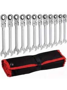 10mm 快速汽车维修工具，多尺寸 72 齿旋转头花键棘轮扳手