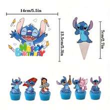 Stitch Cake Decorations, Stitch Birthday Cake Toppers, Birthday Party Decorations Christmas Decor