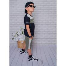 Children's Clothing Set For Boys - 綠色和黑色 - 查看 4
