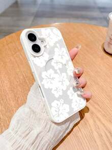 Hibiscus Flowers Pattern Premium Magnetic Phone Case For Compatible With IPhone 16/15/14/13/12/11/ProMax/Pro/Plus/XSMax/XS/X,For Compatible With Samsung Galaxy S22/S23/S24/S25/Plus/FE/Ultra,Fashion Female Summer Unique Y2k Cases Transparent Shockproof Anti-Drop Protective Ultra-Thin Design Acrylic+Tpu Hard Back Non-Yellowing Clear Protection Cover Men Stylish Casing Girl Women Ultimate Fundas Para Protectores De Celulares Accessories Friend Gift Aesthetic Protector Forro De Teléfono - trắng - Xem 3