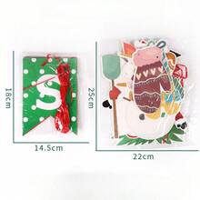 Christmas Theme Hanging Decor Santa Claus Snowman Christmas Tree Pattern Banner Spiral Swirl Merry Christmas Party Decor