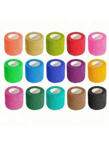 Tattoo Machine Bandage Wrap Set Soft Breathable Non-Woven Elastic Cohesive Bandage For Secure Grip Tattoo Supplies - Multicolor - View 11