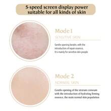 Professional Microneedling Pen Electric Derma Pen With 5pcs 12 Needles And 5pcs Round Nano Replacement Needles Cartridges Beauty Skin Care Tool