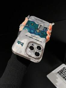 梵高星夜镂空相机手机壳，可个性化定制，兼容 16 Pro Max；雪纺手机壳，兼容 15/14 Plus/13/12/11；保护套 - 精孔羽紗 - 查看 6