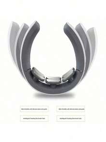 EMS Electric Neck Massager, Neck And Shoulder Massage, Spine Relaxation, Automatic Heating, Pain Relief, Rechargeable - White - View 8