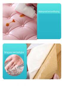 3D立体压纹自粘XPE泡沫墙纸，防水防潮仿皮纹理，床头防撞软垫墙贴，可重复使用和裁剪，适用于卧室和客厅墙面装饰，隔音加厚墙面 - 彩色 - 查看 9