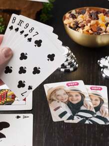 Custom Playing Cards- 52 Card Deck Personalized With Your Photo Or Design/ Add Text Poker Cards,Multi-Functional,Reusable,Ornamental,Exquisite,Stylish,Adorable,Colorful,Cute,Funny,Custom,Personalized,Customized,Unique,Ideal Gifts For Her,Ideal Gifts For Him,For Anniversaries,For Birthdays - Multicolor - View 6