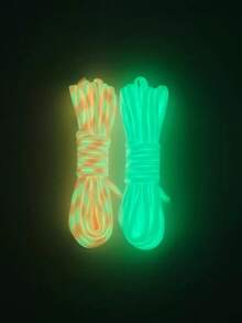 5m Glow-In-The-Dark Paracord, 4mm Diameter 7-Strand Luminous Umbrella Rope, Woven Bracelet, Outdoor Emergency Rope, Clothesline, Tent Rope - Multicolor - View 8