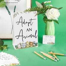 24张卡片装“妈妈的肚子有多大？”婴儿派对游戏，配有3个粉色卷尺和1个标牌。这款“妈妈的肚子有多大？”游戏是举办花卉主题婴儿派对或性别揭晓派对的完美选择（不含相框）。 - 彩色 - 查看 11