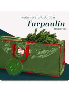 7/9ft Christmas Tree Storage Bag, Large Capacity, Waterproof Dustproof Woven Moving Box, Outdoor Waterproof Storage Bag, Christmas & New Year Gift, Tree Storage Bag - Multicolor - View 5