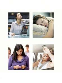 EMS Electric Neck Massager, Neck And Shoulder Massage, Spine Relaxation, Automatic Heating, Pain Relief, Rechargeable - White - View 4