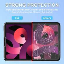 2 piezas Protector de pantalla compatible con iPad 5/6/7/8/9th 10.2/10.5 Air 1/2/3/4/5 10.9 Generación Mini 1 2 3 4 5 6 Pro 11 1st 2nd 3rd 9.7 Pro 12.9 2015-2024-2025 A16/10th, Película de vidrio templado compatible con la serie iPad - Protección de pantalla clara esencial, aplicable a protector de pantalla diario, oficina, hogar, accesorios de iPad a prueba de agua, a prueba de golpes, antiarañazos, antihuellas dactilares y de cobertura completa