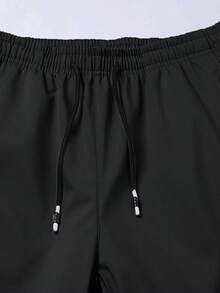 2pcs Men's Wool Lined Warm Pants, Casual Straight Leg Trousers With Pockets And Drawstring, Comfortable And Easy To Match, Winter