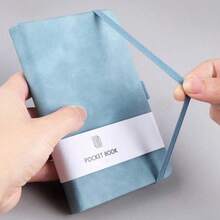 Compact A7 Pocket Notebook With Pen Holder - Uncoated, College-Ruled Mini Journal For Daily Notes & Office Supplies, For Spring - Sổ tay (1 quyển) - Xem 6