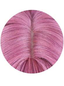 Blue Pink Bangs Wavy Long Wig 26 Inches For Party Styling Versatile Fashion Look