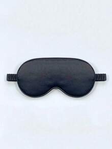 1pc Double-Sided Silk-Like Eye Mask, Breathable Blackout Sleep Mask For Travel, Rest, Office Nap, Airplane