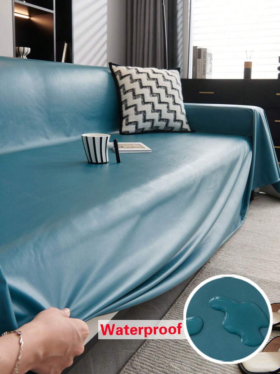 1 Vỏ bọc ghế sofa chống thấm nước hiện đại - Vỏ bọc ghế sofa theo mùa thân thiện với thú cưng, 100% Polyester, Thích hợp cho ghế sofa góc, Có thể giặt bằng máy (180-200gsm) - Màu xanh lam - Xem 1