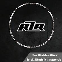 Pegatina Reflectante para Rueda de Motocicleta, Pegatina de Franja para Rin y Cubo, Listo para Correr, Cinta Adhesiva, Accesorios Impermeables para KTM  390/690/790/125 RC - R2R 01-MULTI - Ver 3