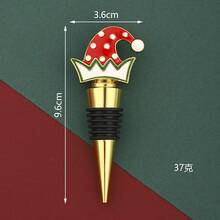 Mejor vendedor, Tapón de botella de vino con sombrero de Navidad, Sellador de botellas de vino, Regalo navideño - Multicolor - Ver 10