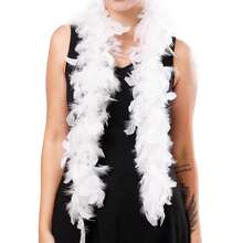 1 件人造羽毛围巾非常适合女士服装配饰派对舞蹈装扮节日圣诞树装饰手工制作 DIY 万圣节 - A - 查看 13