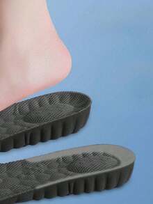 1 双黑色 EVA 缓冲鞋垫，全长柔软回弹，隐形舒适，增高鞋垫，适合矮个子，适合户外、办公室、日常穿着、万圣节、圣诞节和其他节日礼物