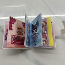 Sanrio Libro interactivo tridimensional de Sanrio, DIY, simple, intelectual, libro tranquilo para niños, sin necesidad de cortar, Kurumi, pegatinas de sellos, creativo