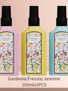 PEACH JO+ 1 قطعة / 100مل رذاذ عطر للأقمشة، رذاذ عطر للملابس، عطر خفيف وتنشيط طويل الأمد، معطر الهواء، مناسب لجميع أنواع الملابس والحمامات والغرف والخزائن والصالات المعيشة والسيارات، هدية عيد ميلاد وحفل التخرج