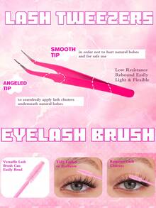 580 件 5D 睫毛膏套装，含胶水、镊子和刷子 | 30D40D50D60D80D100D 混合密度，10-18mm 长度，打造自然至惊艳妆效 | 夏季多效合一彩妆必备 | 适合初学者，可重复使用，无动物测试 | 2025 返校美妆礼盒 - 黑色 - 查看 11