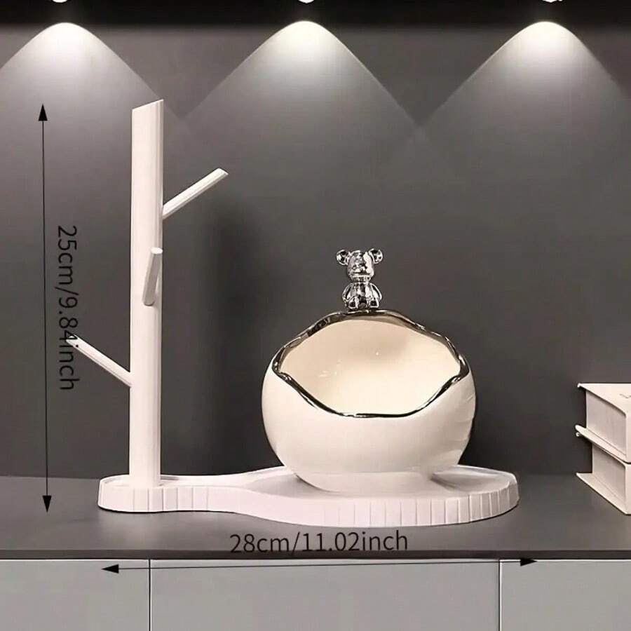 Linda entrada, sala de estar, armário de sapatos para decoração de casa, chaves, joias, carteira e armazenamento de pequenos itens, artesanato de estatueta de resina, para estante, casa, armário de escritório, escrivaninha, decoração de hall de entrada, dia das mães, decorações sazonais de formatura