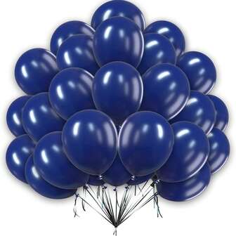 5/10/12/18 Inch Navy Blue Oval Latex Balloon - Perfect Wedding, Graduation, Anniversary, Cowboy Themed Party Decoration - Deep Blue Balloon Wreath - Birthday Photo Props, Room Decoration, Interior Decoration, And Celebration Site Arrangements.