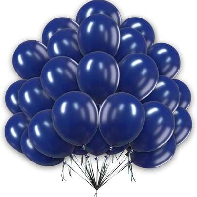 5/10/12/18 Inch Navy Blue Oval Latex Balloon - Perfect Wedding, Graduation, Anniversary, Cowboy Themed Party Decoration - Deep Blue Balloon Wreath - Birthday Photo Props, Room Decoration, Interior Decoration, And Celebration Site Arrangements.