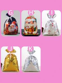 Christmas Gift Bags, New Gift Wrapping Drawstring Bags, Christmas Decoration Bags, Christmas Tree Decor Candy Bags, Drawstring Bags, Foil Bags, Candy Packaging Gift Bags, Christmas Eve Candy Bags, Packaging Bags, Gift Bags, Christmas Decoration, Christmas Gifts, Suitable For Gift Wrapping, Candy Packaging, Christmas Decoration, Holiday Decoration
