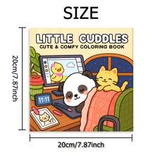Little Cuddles Moments: Libro para colorear divertido, lindo y acogedor para adultos - 24 páginas de escenas acogedoras para colorear para aliviar el estrés: adecuado para amigos que aman colorear (Espacio acogedor para colorear)